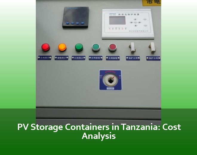 PV Storage Containers in Tanzania: Cost Analysis